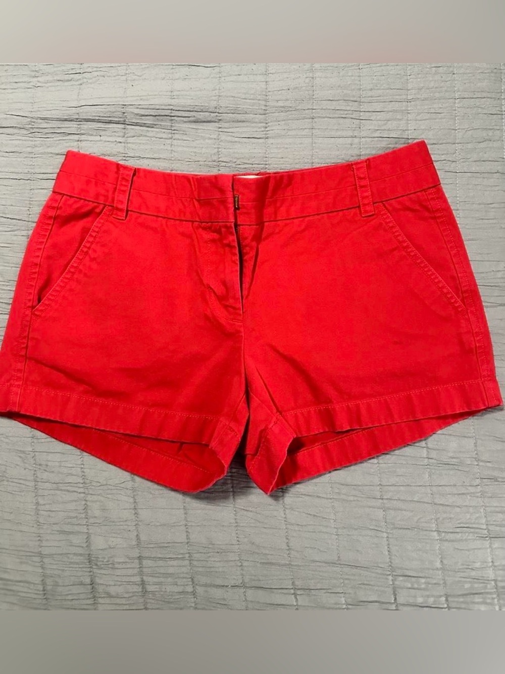 J Crew Red Chino Shorts Sz 4